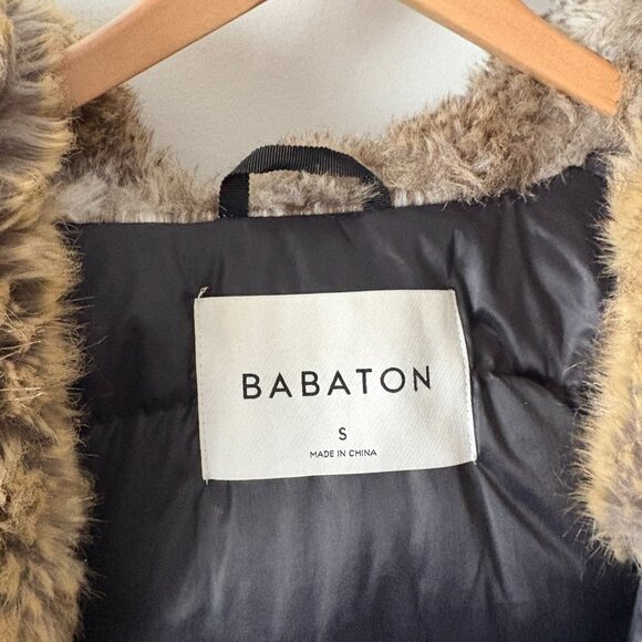 Aritzia Babaton -30 Gilligan Parka Mid Length Goose Down Black Size Small - Picture 6 of 9